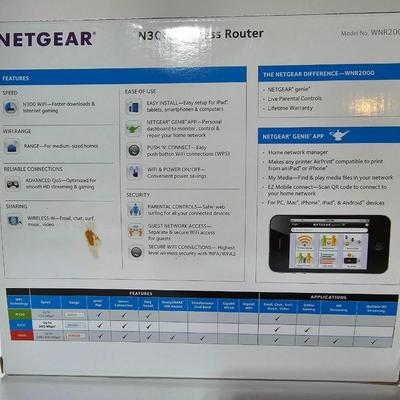 Netgear N300 Wireless router with Logitech wireless mouse