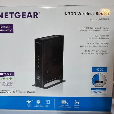 Netgear N300 Wireless router with Logitech wireless mouse