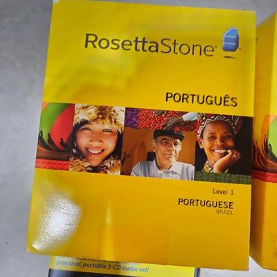Learn a different language this year! Rosetta Stone Portugues or French for Dummies - French books