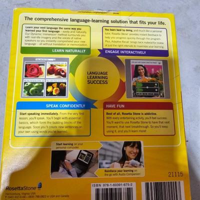 Learn a different language this year! Rosetta Stone Portugues or French for Dummies - French books