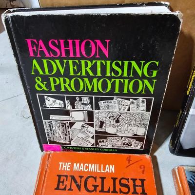 A large box of mostly hard-back books
