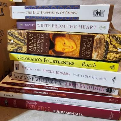 Box of soft bound books