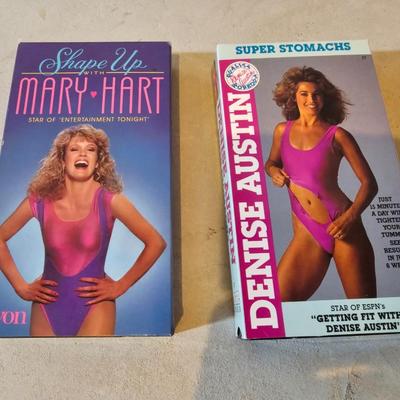 Excercise / stretching and massaging tools with fitness dvd's