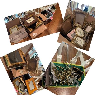 Picture frame, plate hanger lot