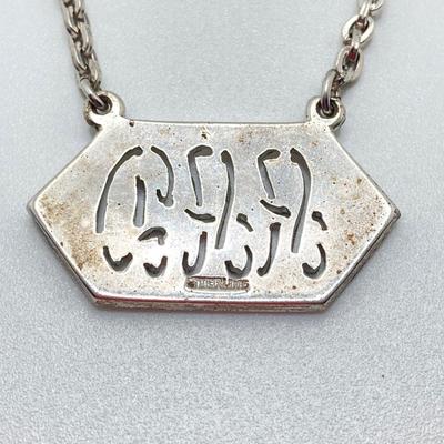 LOT 312: Sterling Silver and Marcasite Jewelry - Elephant Pendant Tw 6.71g and Manleigh Monogrammed Tie Clip