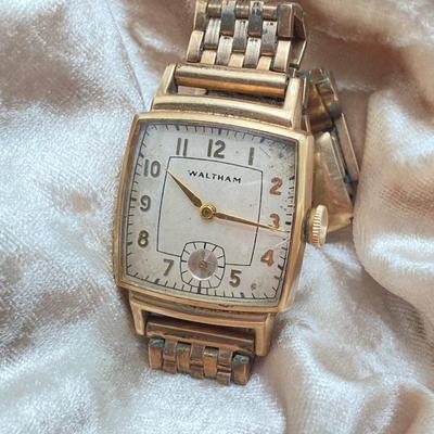 LOT 315: Vintage Gold Filled Waltham and Helbros Watches