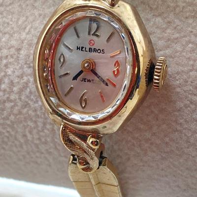 LOT 315: Vintage Gold Filled Waltham and Helbros Watches