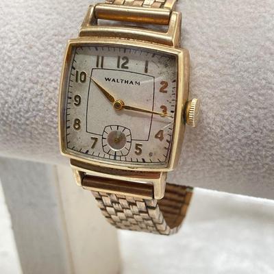 LOT 315: Vintage Gold Filled Waltham and Helbros Watches