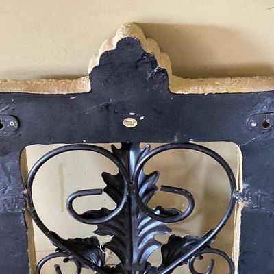 LOT 601225: Garden Decor - Metal Heron, Resin Hanging Planter and Statue "so you think this is a salad bar?"