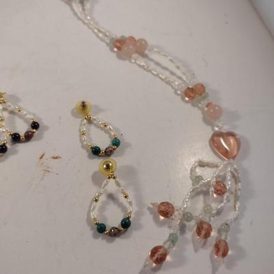 Seed Pearl Necklaces and Earrings