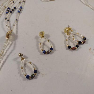 Seed Pearl Necklaces and Earrings