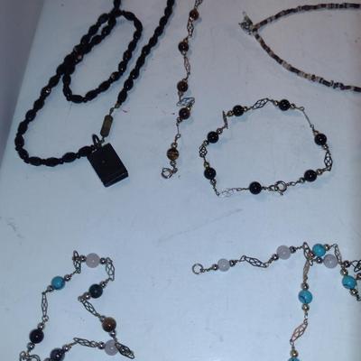 Collection of Glass and Stone Jewelry