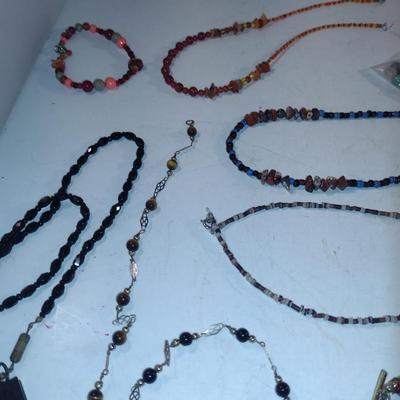Collection of Glass and Stone Jewelry