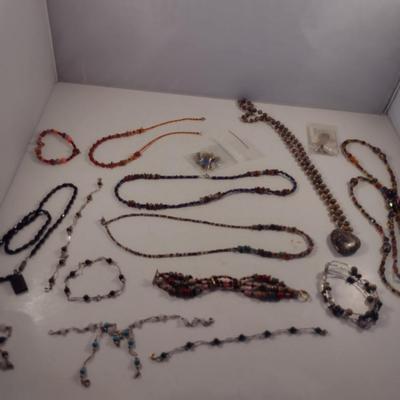 Collection of Glass and Stone Jewelry