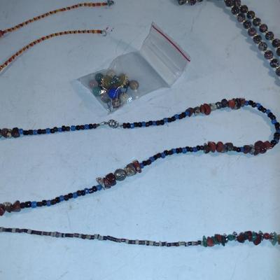 Collection of Glass and Stone Jewelry
