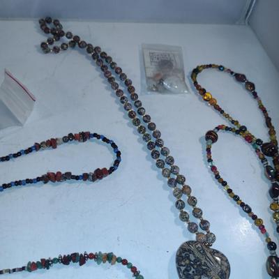 Collection of Glass and Stone Jewelry
