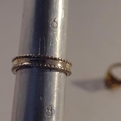 Collection of Silver Rings- Approximate Size 7