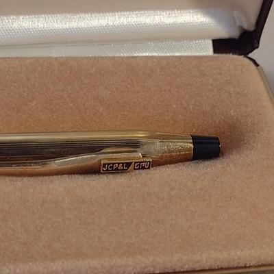 Cross 10Kt Gold Filled Ball Pen with Box- Monogrammed for Employee of JCP&L