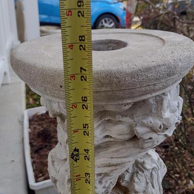 Concrete Bird Bath Base- Approx 27" Tall
