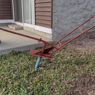Vintage Metal Plow Garden Decor