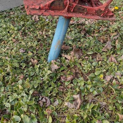 Vintage Metal Plow Garden Decor