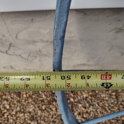Large Metal Wheel Garden Decor- Approx 50 1/2" in Diameter