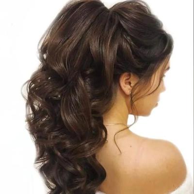 FELENDY 15" Ponytail Extension Drawstring Curly Wavy Ponytail Extensions Clip in Long Pony Tails Hai