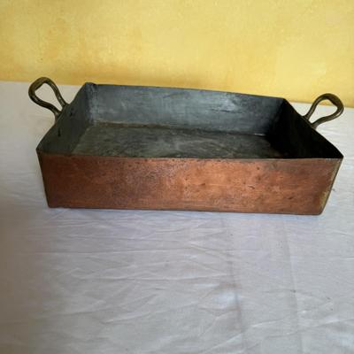 Copper Clad Roasting Pans and Large Serving Platter (P-BM)