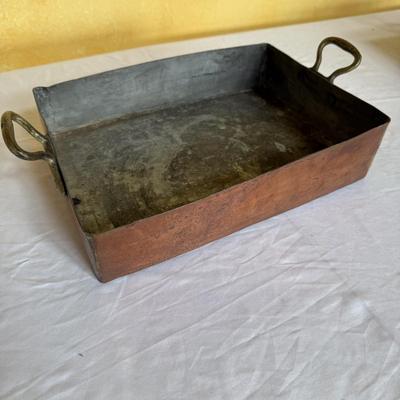 Copper Clad Roasting Pans and Large Serving Platter (P-BM)