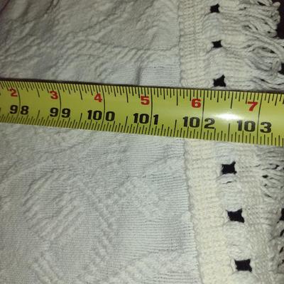 Woven Coverlet- Approx 93" x 103"