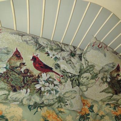 Woven Blanket Set- Bird Design with Light Background