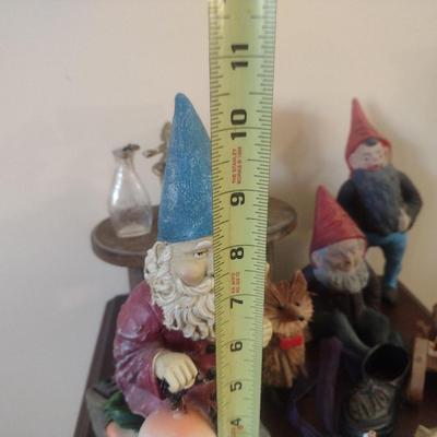 Collection of Home Decor- Gnomes, Amberina Glass