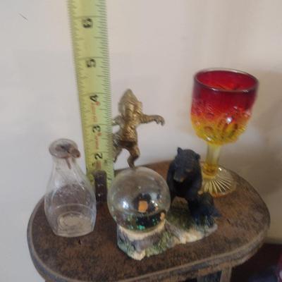 Collection of Home Decor- Gnomes, Amberina Glass