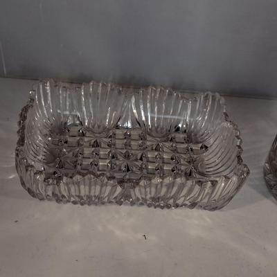 Glass Serving Pieces- Deviled Egg Plate, Pitcher, Bowl