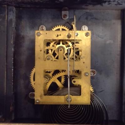 Wood Case Mantle Clock- Eight Day Wind Up