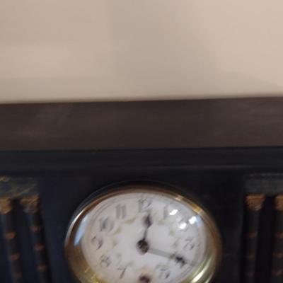 Wood Case Mantle Clock- Eight Day Wind Up