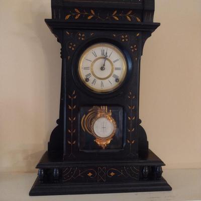 Wood Case Clock- Eight Day Wind Up- F. Kroeber