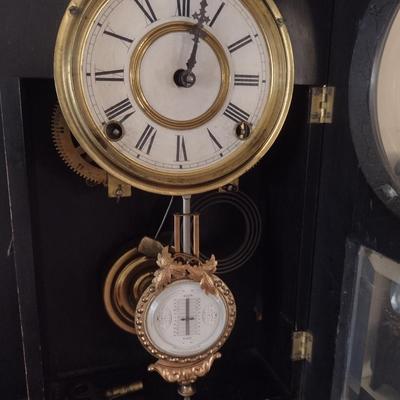 Wood Case Clock- Eight Day Wind Up- F. Kroeber
