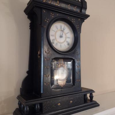 Wood Case Clock- Eight Day Wind Up- F. Kroeber