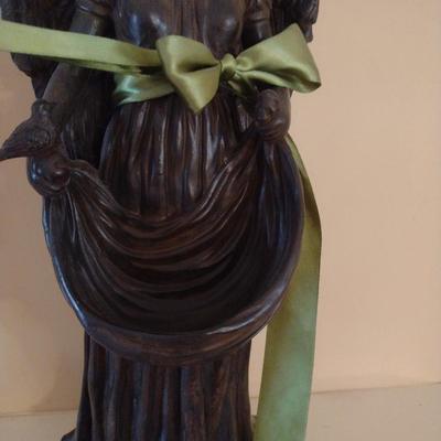 Resin Angel- Perfect for Bird Feeder- Approx 19" Tall