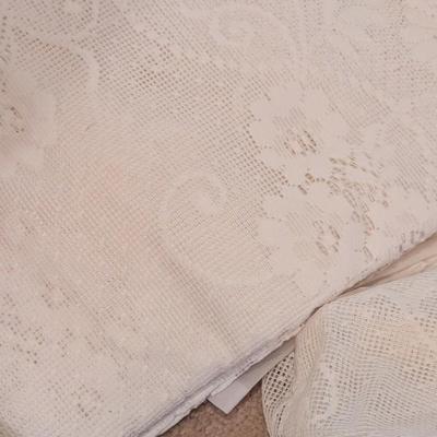 Assortment Of Linens Curtains Table Skirting