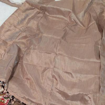 Assortment Of Linens Curtains Table Skirting
