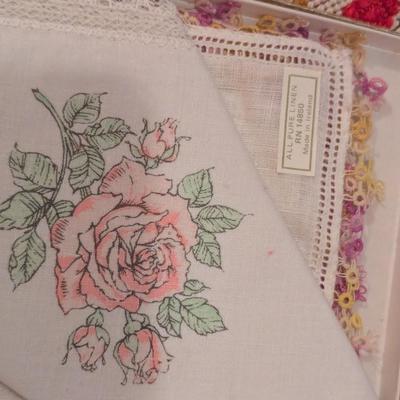 Assortment Of Linens Curtains Table Skirting