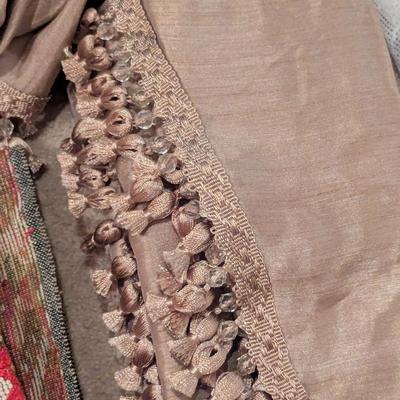 Assortment Of Linens Curtains Table Skirting
