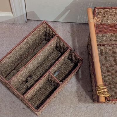 Wicker Basket & Organizer
