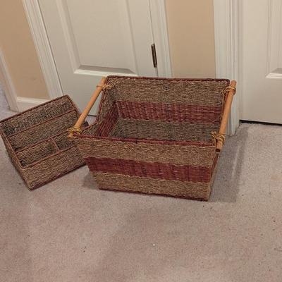Wicker Basket & Organizer