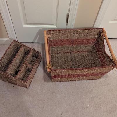 Wicker Basket & Organizer