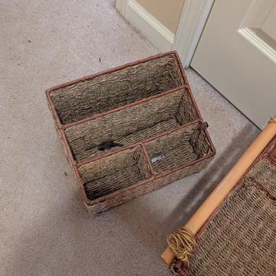 Wicker Basket & Organizer