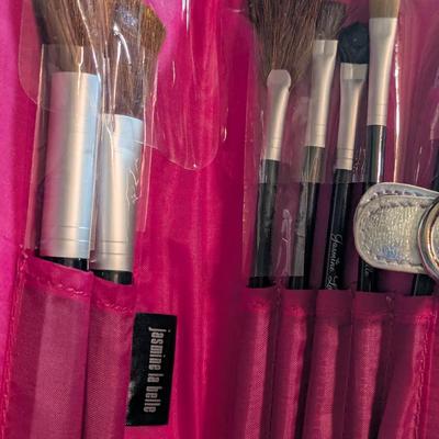 Mincol Bag Hand Crafted Wooden Pen Cross Pen Makeup Brushes Amity Cowhide Wallet