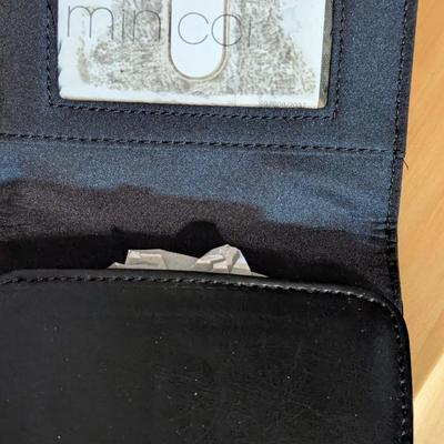 Mincol Bag Hand Crafted Wooden Pen Cross Pen Makeup Brushes Amity Cowhide Wallet